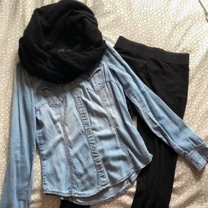 H&M Light Denim Button Up